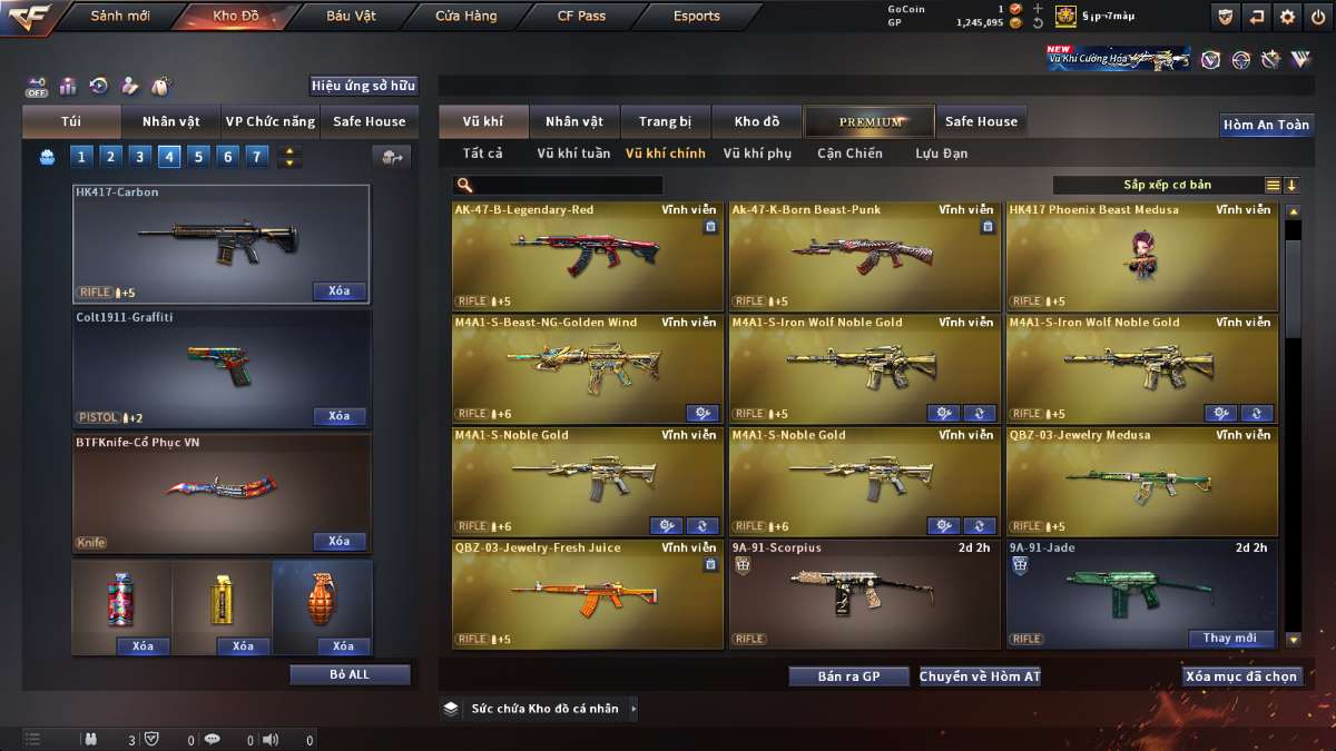 shop acc cf uy tin gia re